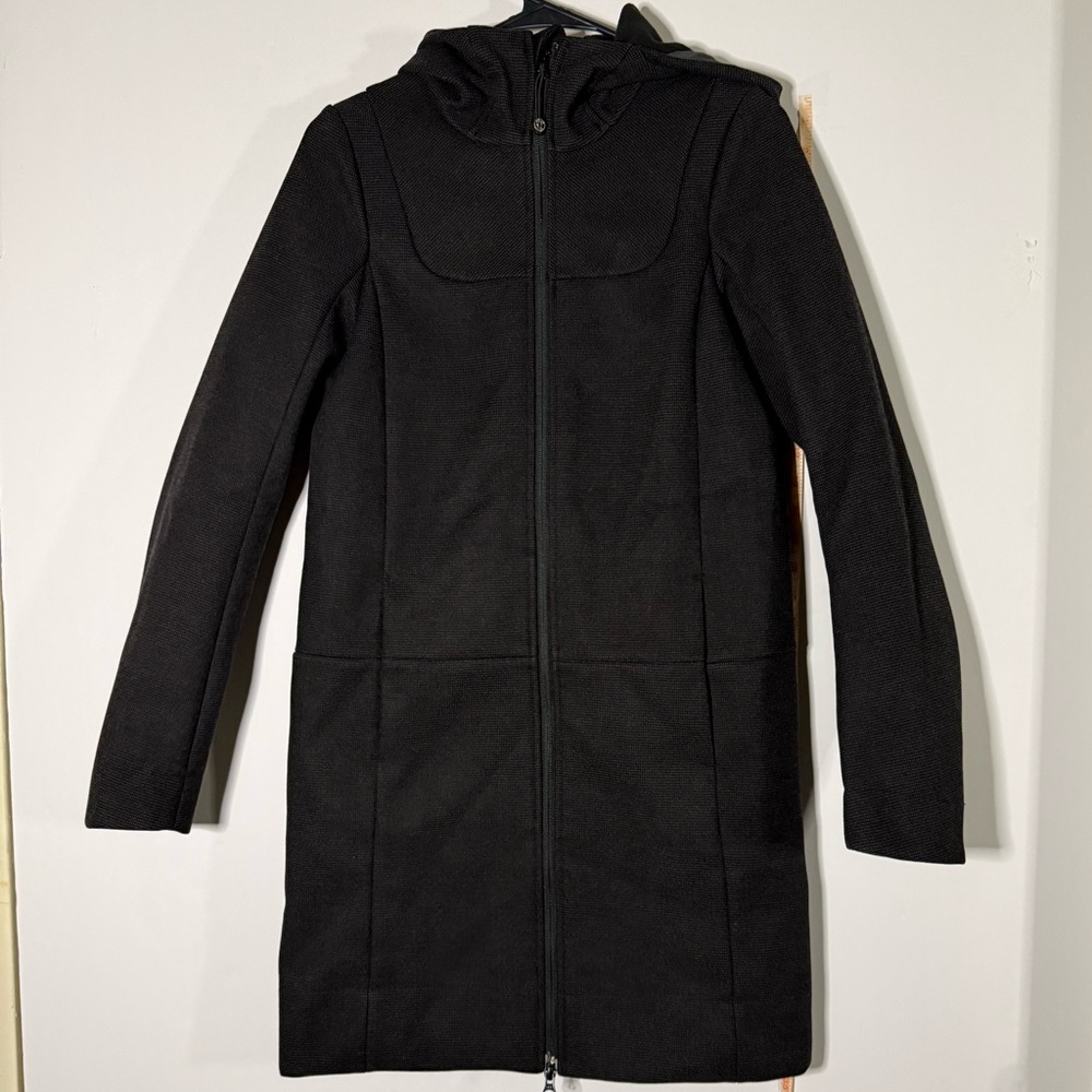 Lululemon Athletica Black Trench Coat
